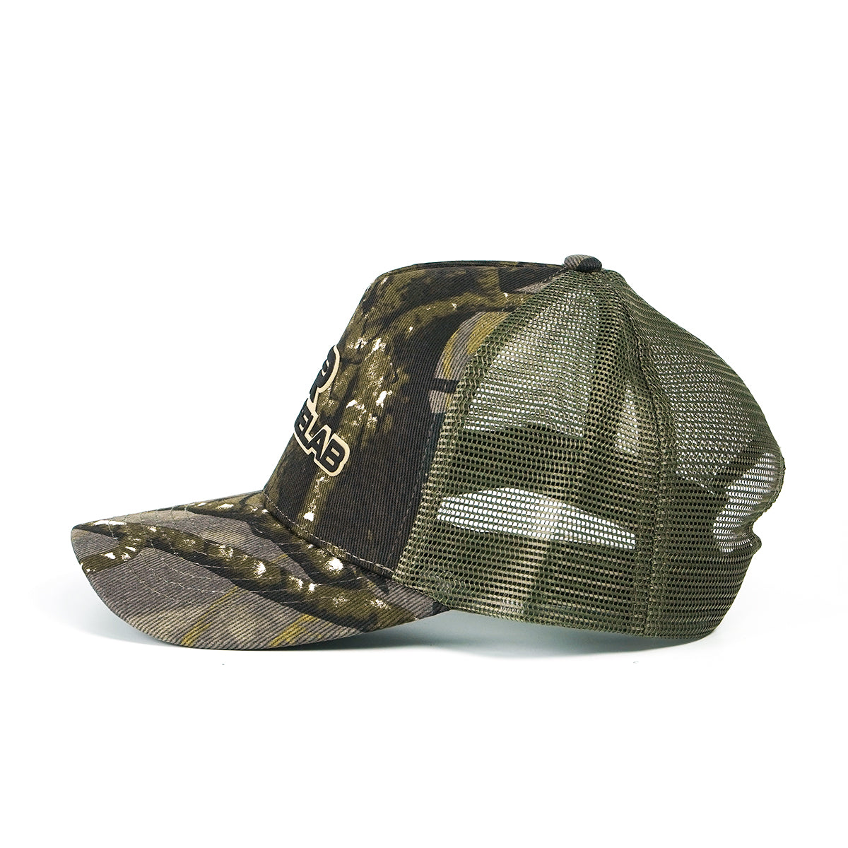RANGELAB Camo Trucker Hat – Outdoor Adventure Mesh Cap for Men & Women | Adjustable Snapback Hunting Hat