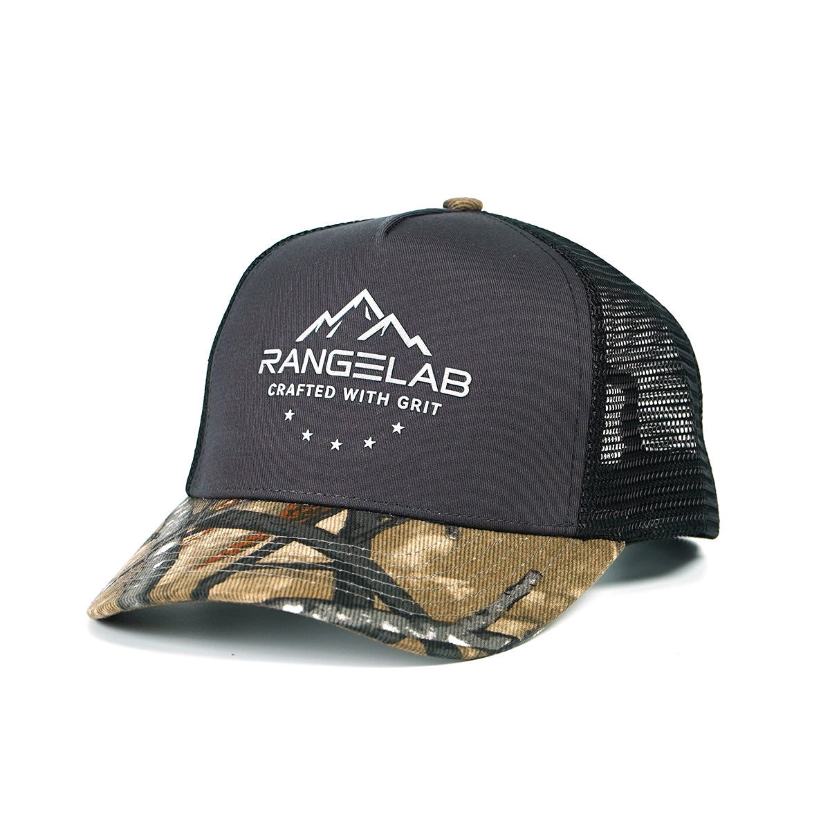 RANGELAB Premium Camo Snapback Hat – Adventure Series | Durable Outdoor Trucker Cap for Fishing, Hunting & Everyday Wear