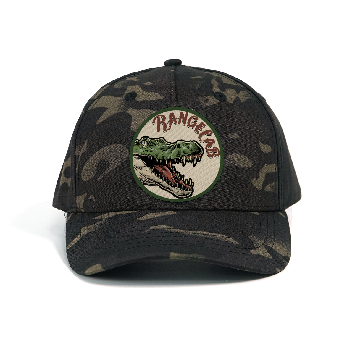 RANGELAB Camo Animal Patch Hat – Adjustable Snapback Cap for Men & Women | Outdoor Adventure Style (Crocodile / Lion / Cobra)