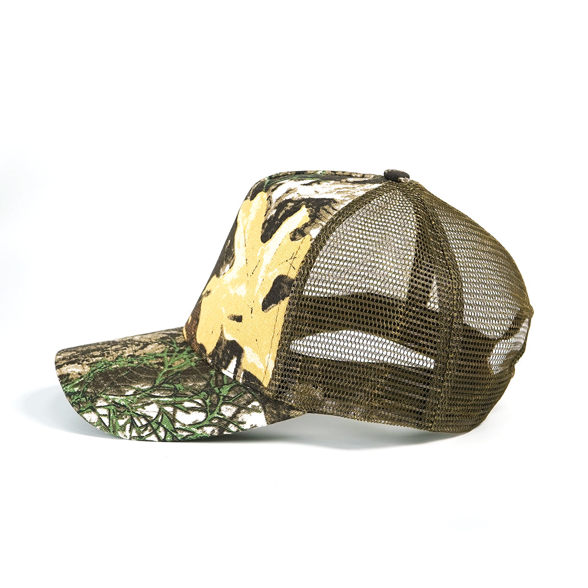 RANGELAB Camo Mesh Trucker Hat – Breathable Tactical Snapback Cap for Outdoor Adventures, Hiking, Hunting & Everyday Wear (Unisex)