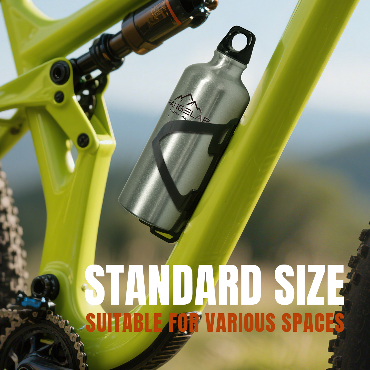 RANGELAB Outdoor Aluminum Sports Water Bottle - 13.5 oz