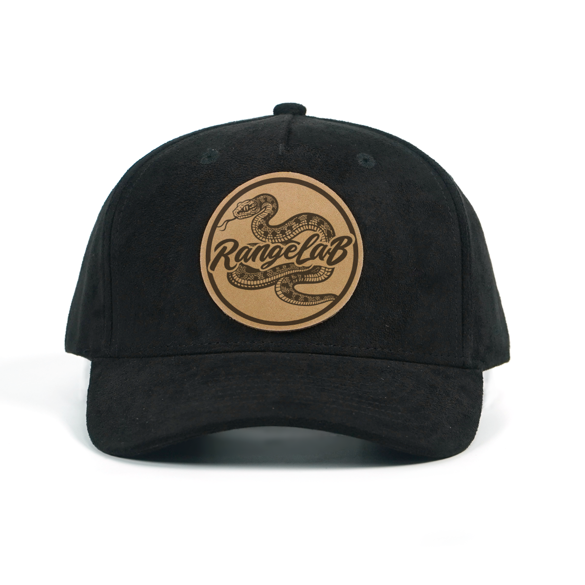 RANGELAB Suede Leather Patch Hat for Men & Women – Adjustable Snapback Baseball Cap, Premium Outdoor Adventure Hat (Snake, Shark, Fish, Scorpion Designs)