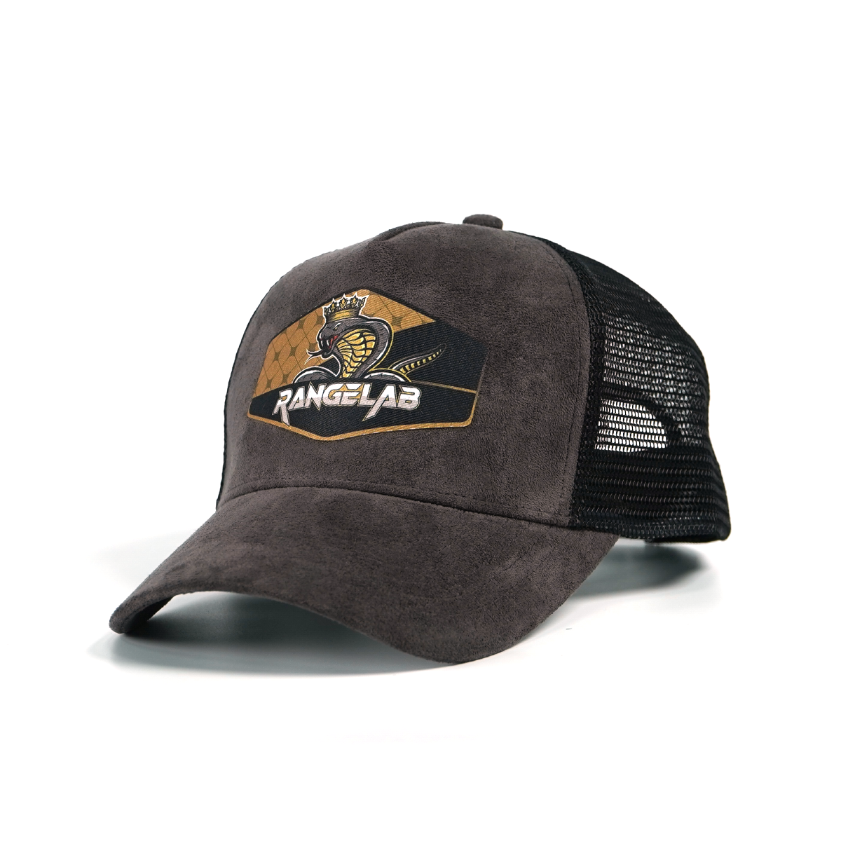 RANGELAB Stylish Mesh Snapback Hat for Men | Outdoor Trucker Cap with Premium Suede Brim