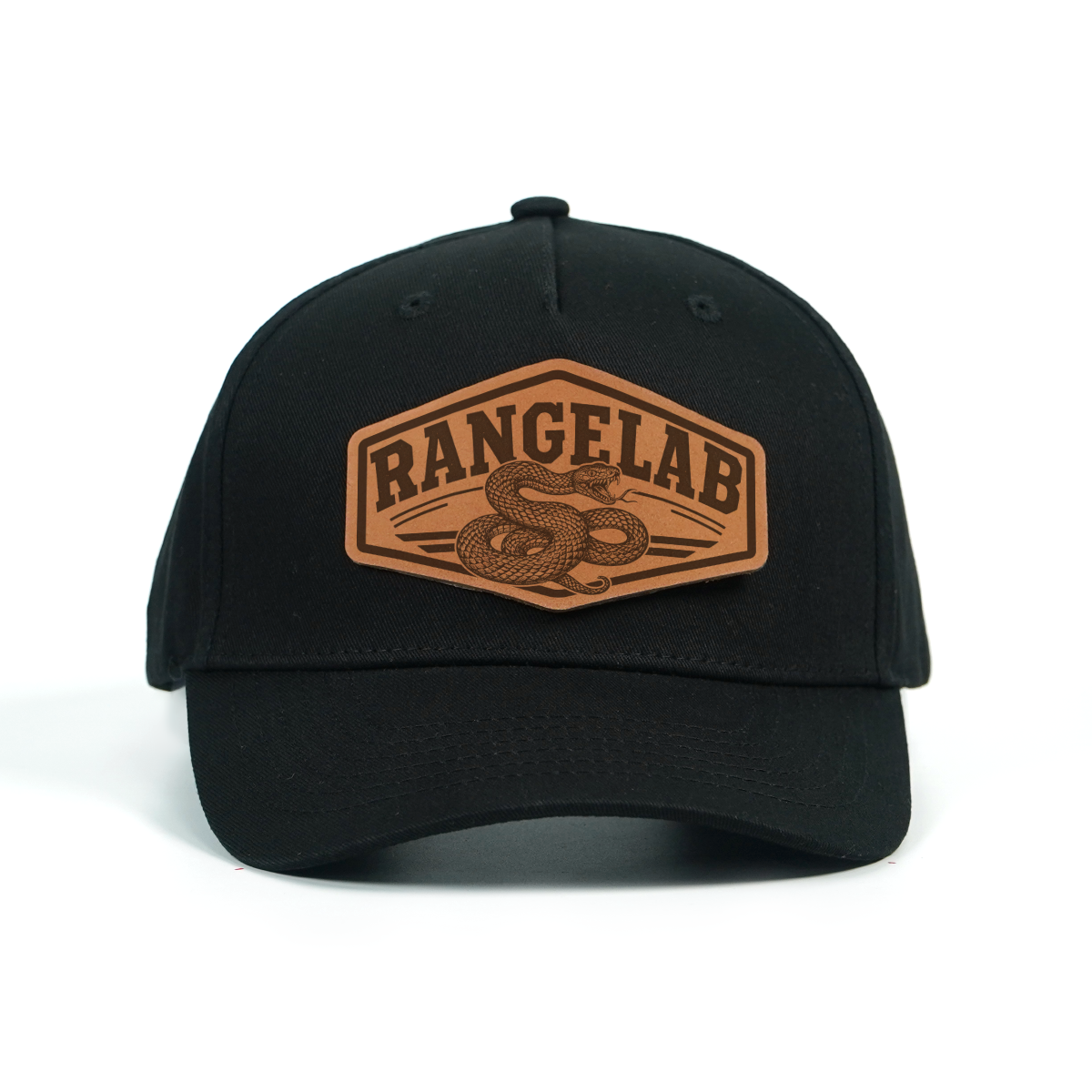 RANGELAB Premium Leather Patch Hat – Adjustable Snapback Trucker Cap (Wildlife Collection)