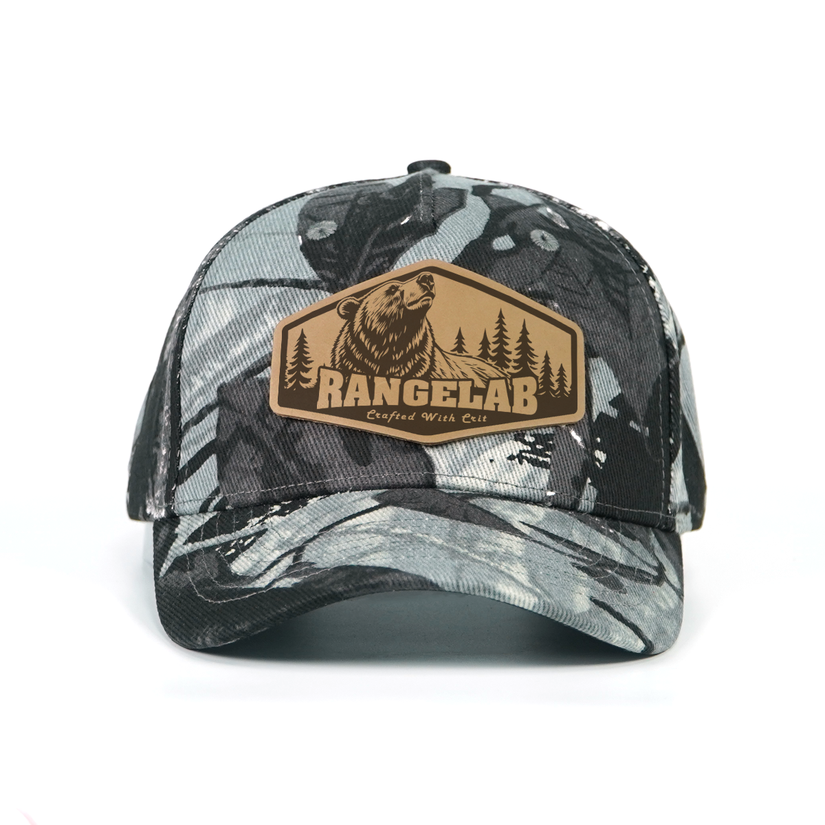 Rangelab Untamed Wildlife Camo Snapbacks | Leather Patch Adjustable Outdoor Hats