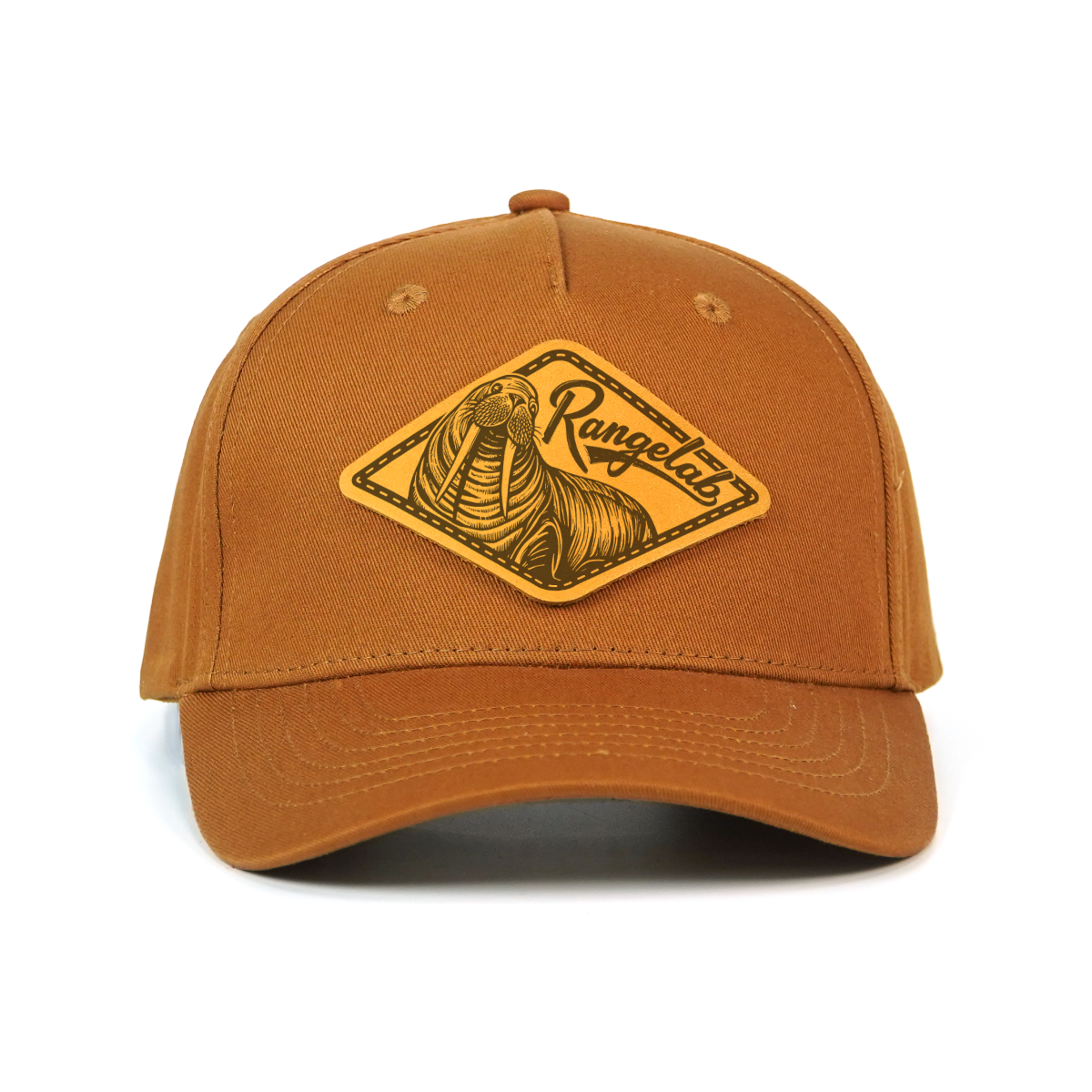 Rangelab Leather Patch Animal Series Hat – Outdoor Adventure Snapback Cap for Men & Women, Adjustable Fit, Durable Canvas Baseball Hat