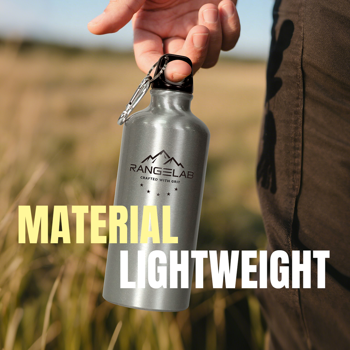 RANGELAB Outdoor Aluminum Sports Water Bottle - 13.5 oz