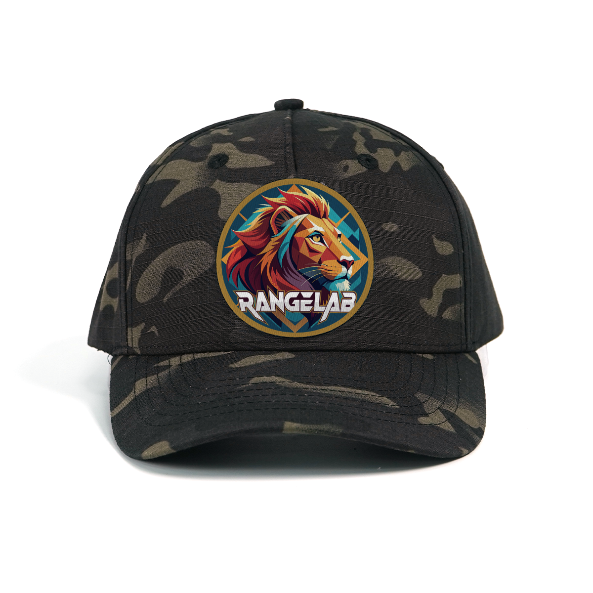 RANGELAB Camo Animal Patch Hat – Adjustable Snapback Cap for Men & Women | Outdoor Adventure Style (Crocodile / Lion / Cobra)