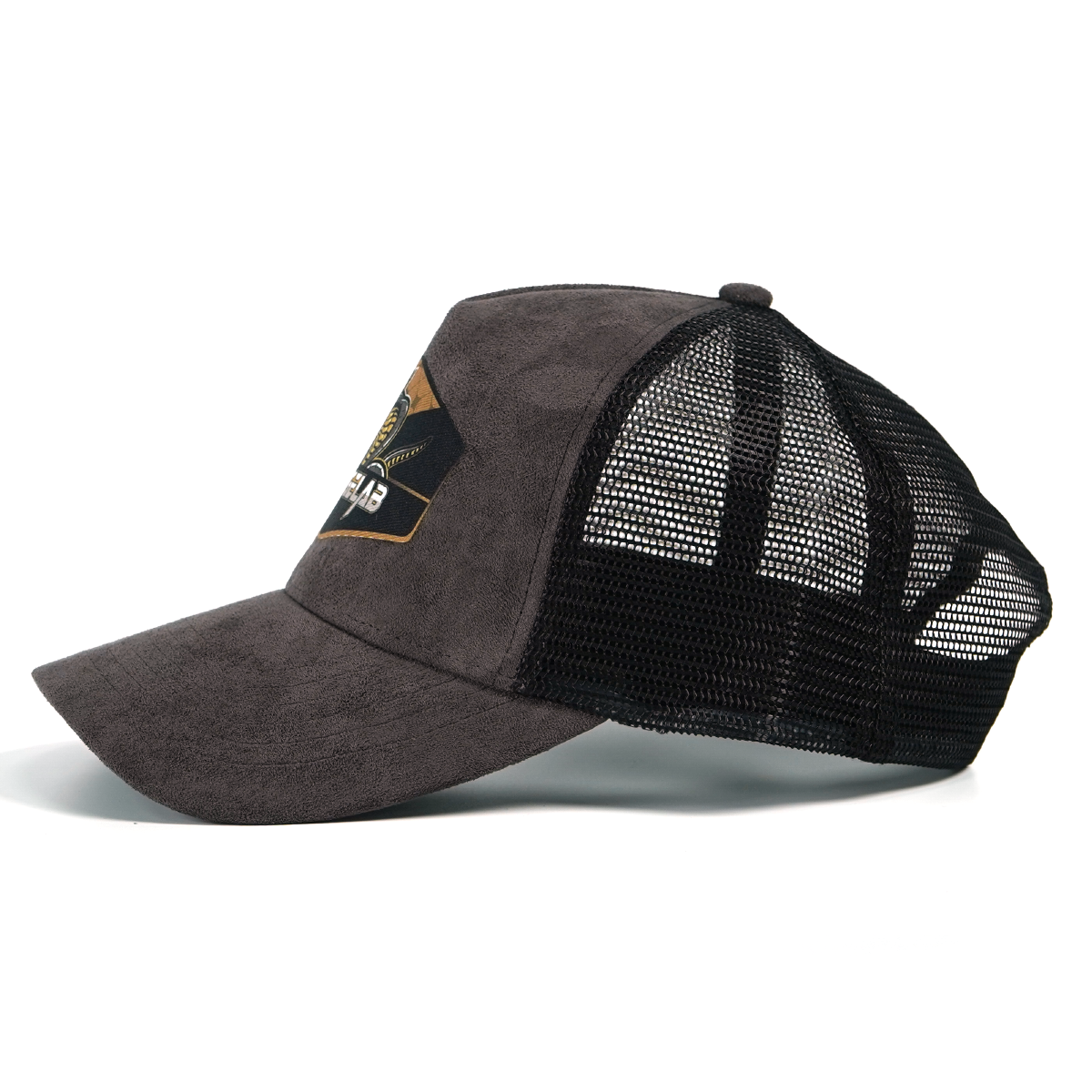 RANGELAB Stylish Mesh Snapback Hat for Men | Outdoor Trucker Cap with Premium Suede Brim