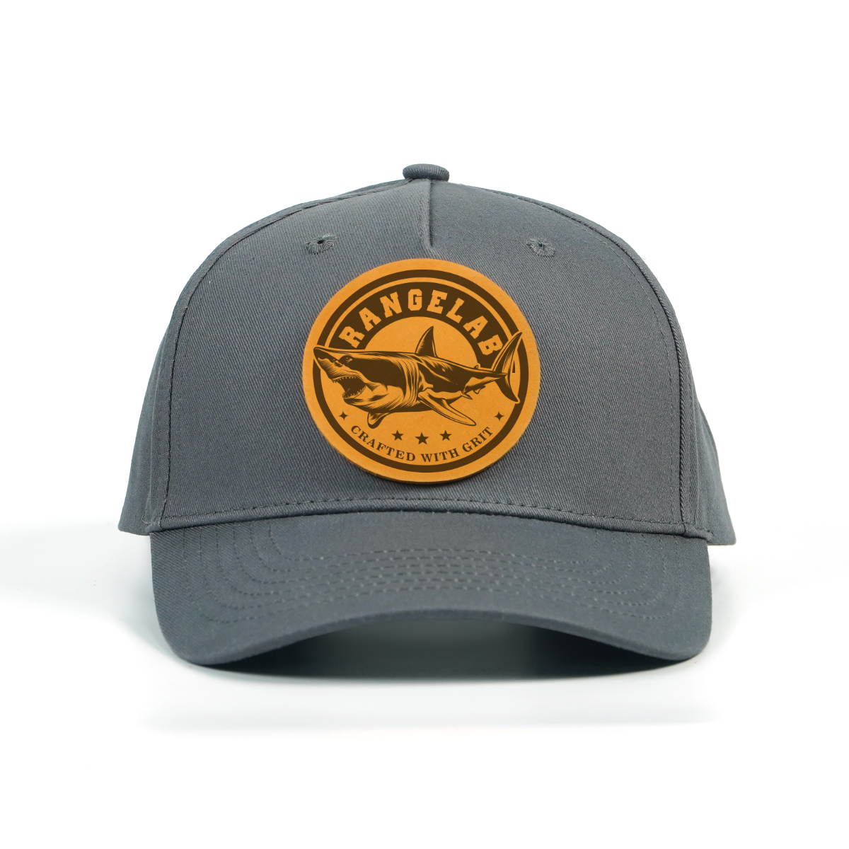 RANGELAB Leather Patch Hat – Premium Snapback Cap for Men & Women | Outdoor Adventure Style, Sea Turtle & Wildlife Collection, Adjustable Fit, Durable Cotton Twill
