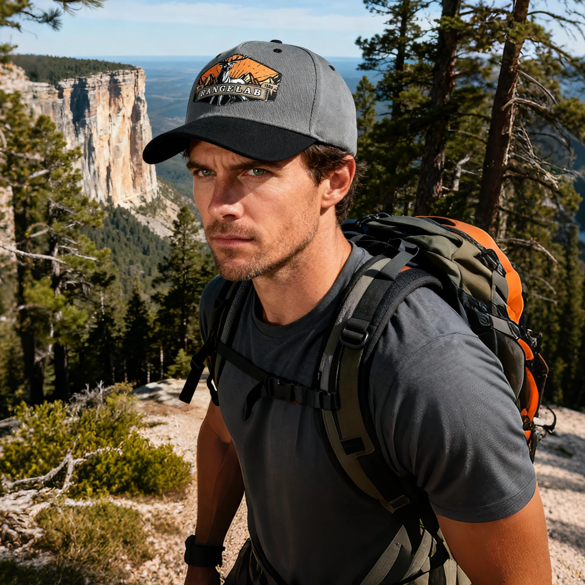 RANGELAB Mesh Snapback Hat – Outdoor Trucker Cap for Men & Women | Adventure-Ready Adjustable Hat