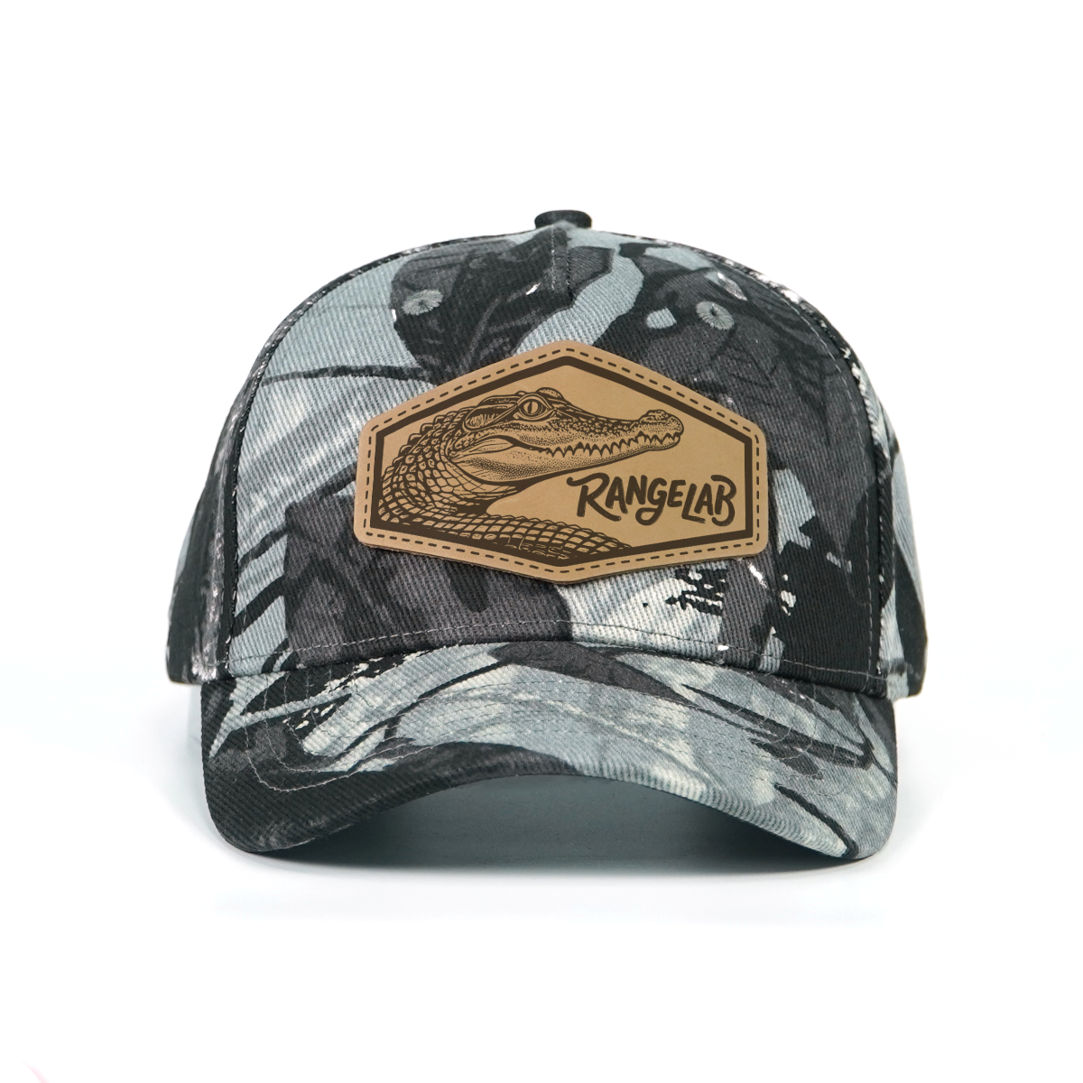 Rangelab Untamed Wildlife Camo Snapbacks | Leather Patch Adjustable Outdoor Hats