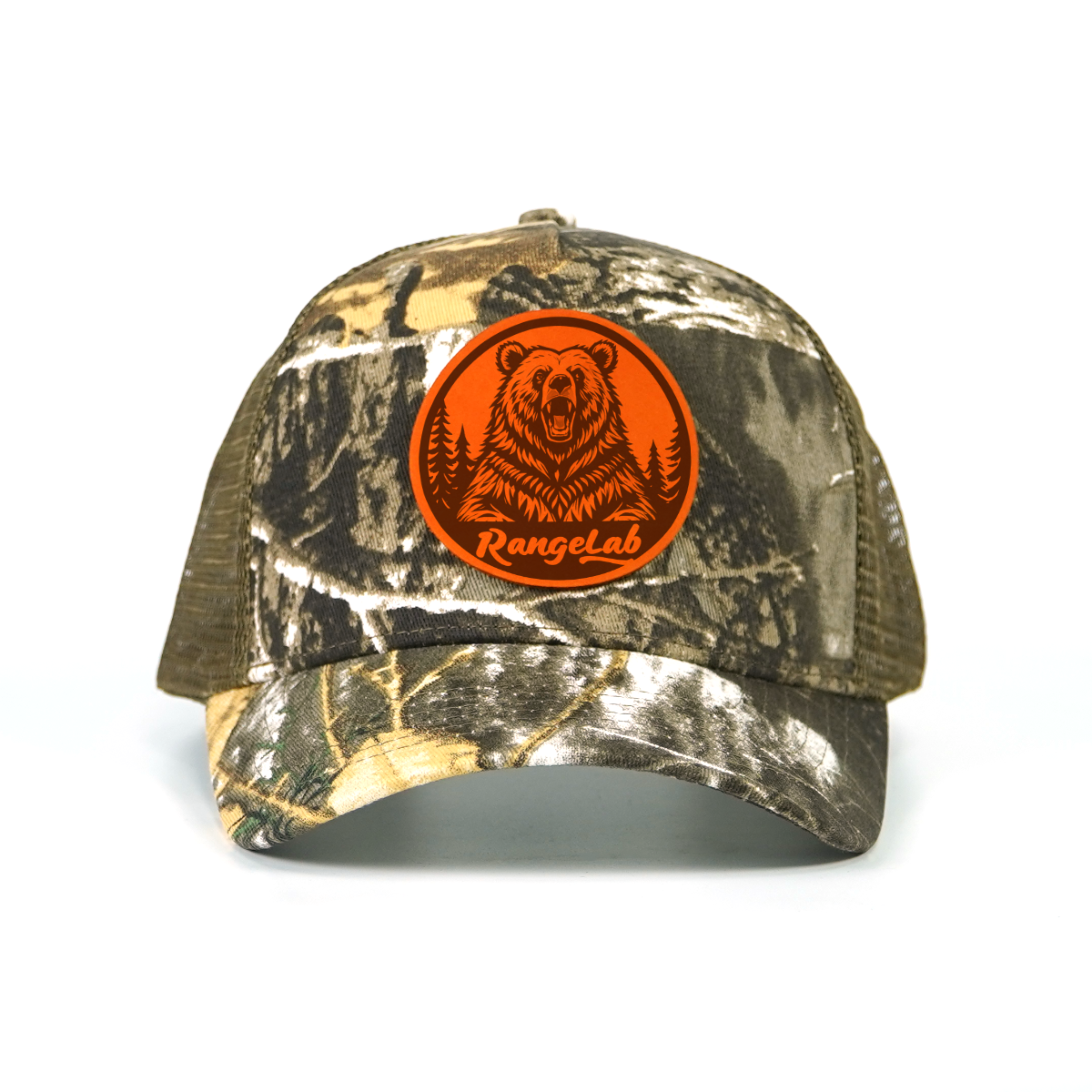 RANGELAB Camo Trucker Hat - Animal Patch, Adjustable Snapback, Breathable Mesh, One Size Fits Most