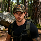 RANGELAB Camo Hat – Crafted with Grit, Built for the Wild | Unisex Adjustable Outdoor Adventure Cap