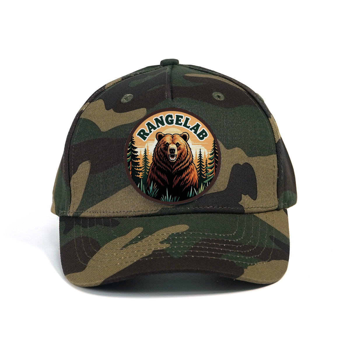 RANGELAB Camo Animal Patch Hat – Adventure-Ready Camouflage Baseball Cap for Men & Women
