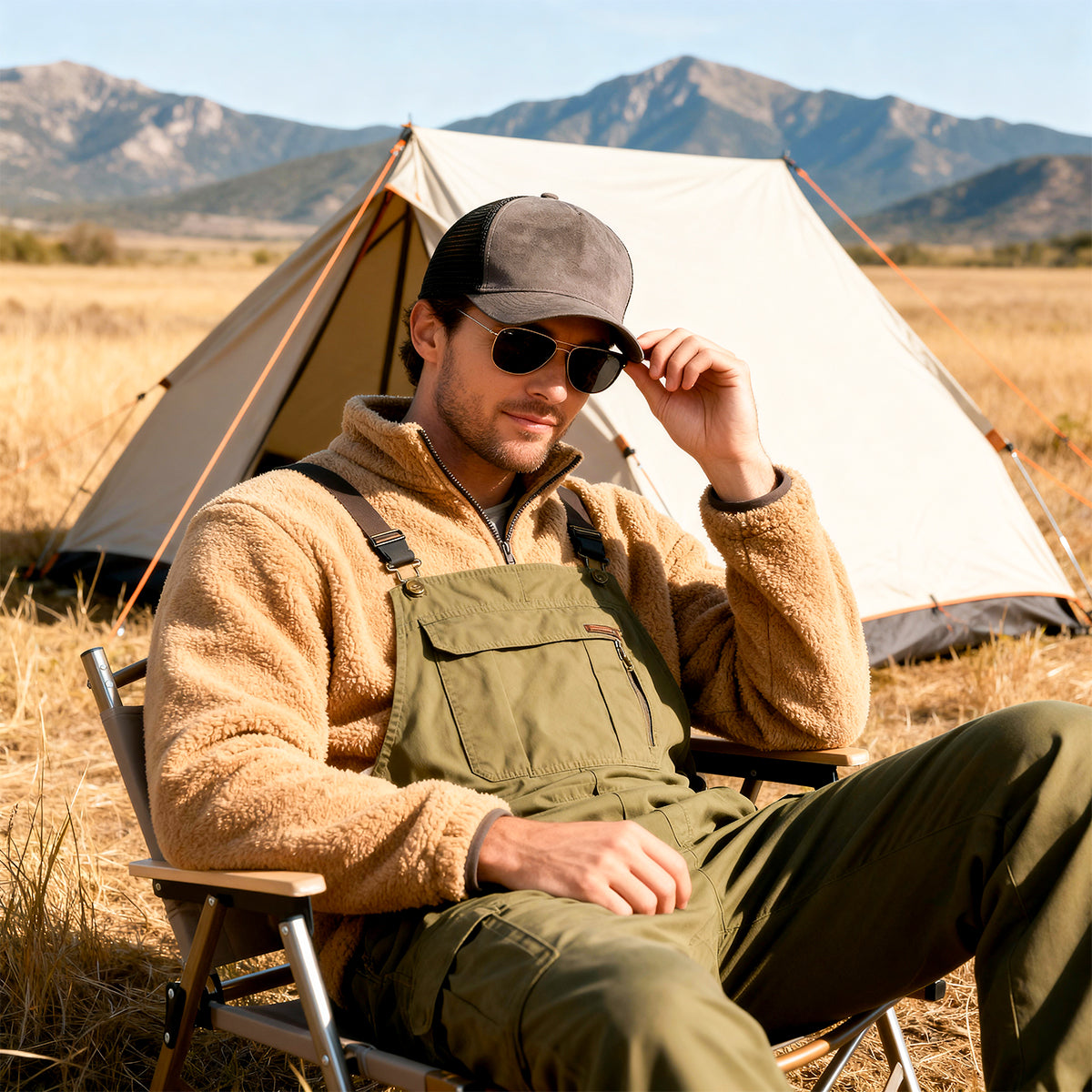 Rangelab Suede Mesh Trucker Hat – Classic Outdoor Comfort