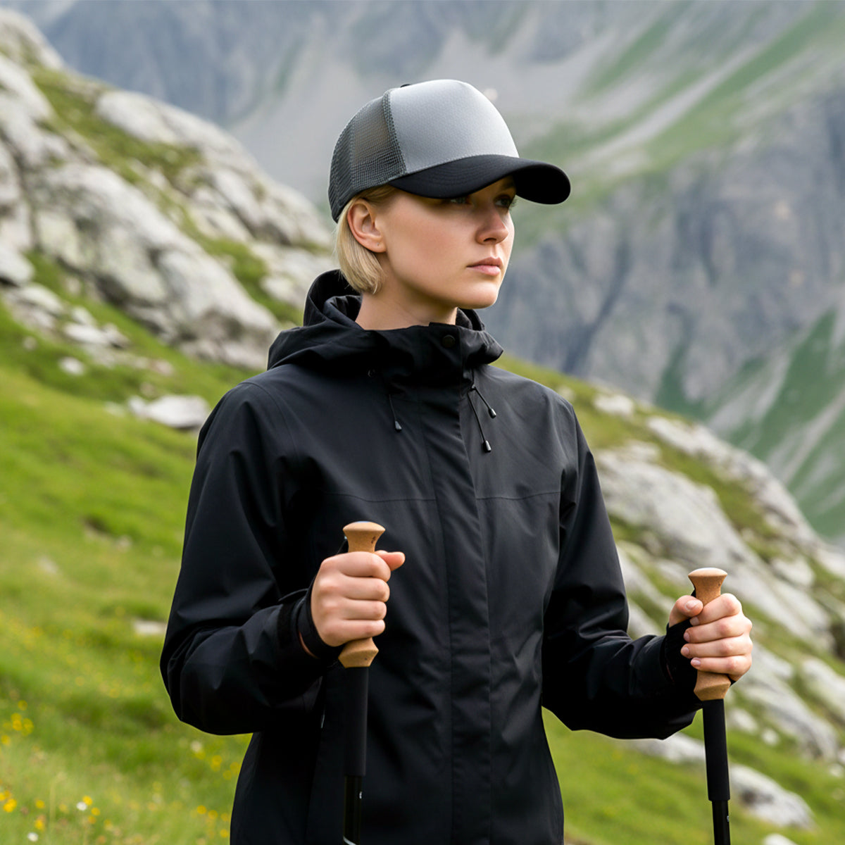 Rangelab Premium Outdoor Mesh Trucker Hat – Breathable Snapback Cap for Hiking, Camping & Everyday Wear