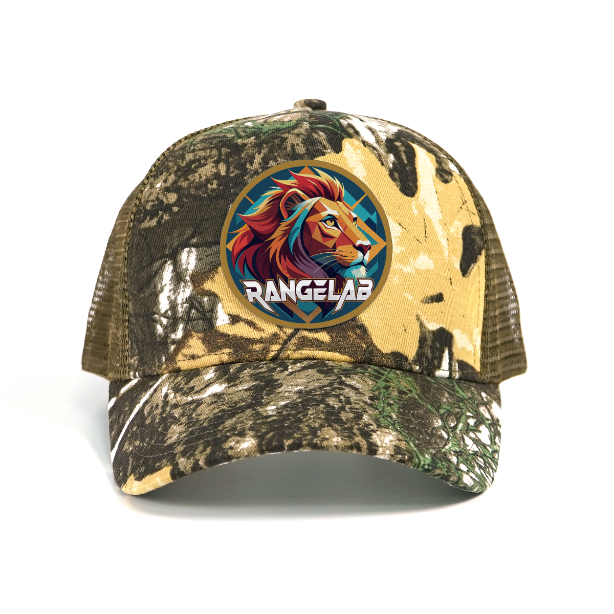 RANGELAB Camo Trucker Hat for Men & Women – Adjustable Mesh Back Hunting Cap, Outdoor Snapback Hat, Breathable Camouflage Baseball Cap