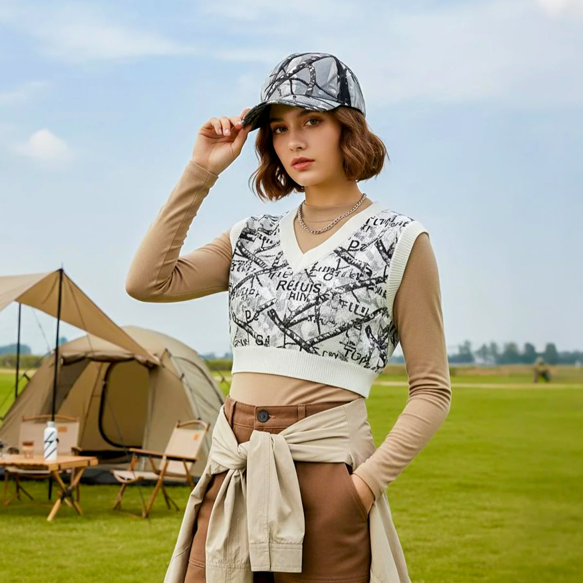 RANGELAB Unisex Camo Mesh Trucker Cap – Breathable Outdoor Hunting Style Hat, Adjustable Fit