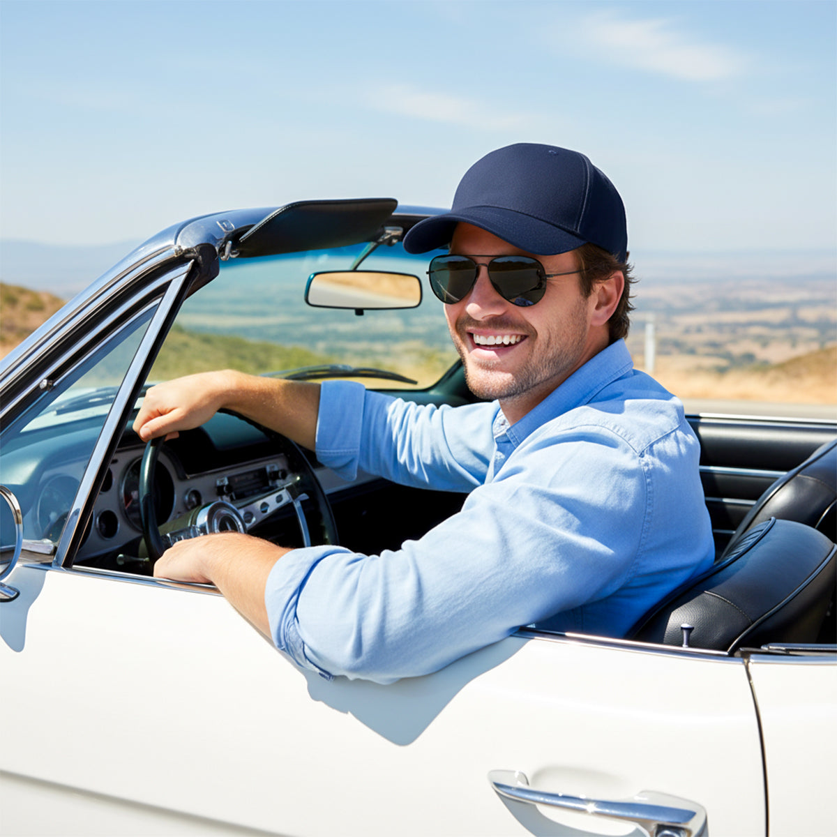 RANGELAB Premium Classic Baseball Cap – Adjustable Fit, Breathable Cotton, Everyday Comfort