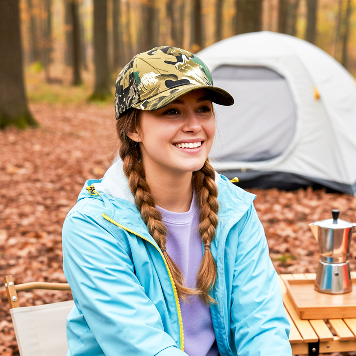 RANGELAB Camo Snapback Hat – Lightweight Outdoor Hunting & Camping Cap | Adjustable Fit for Men & Women