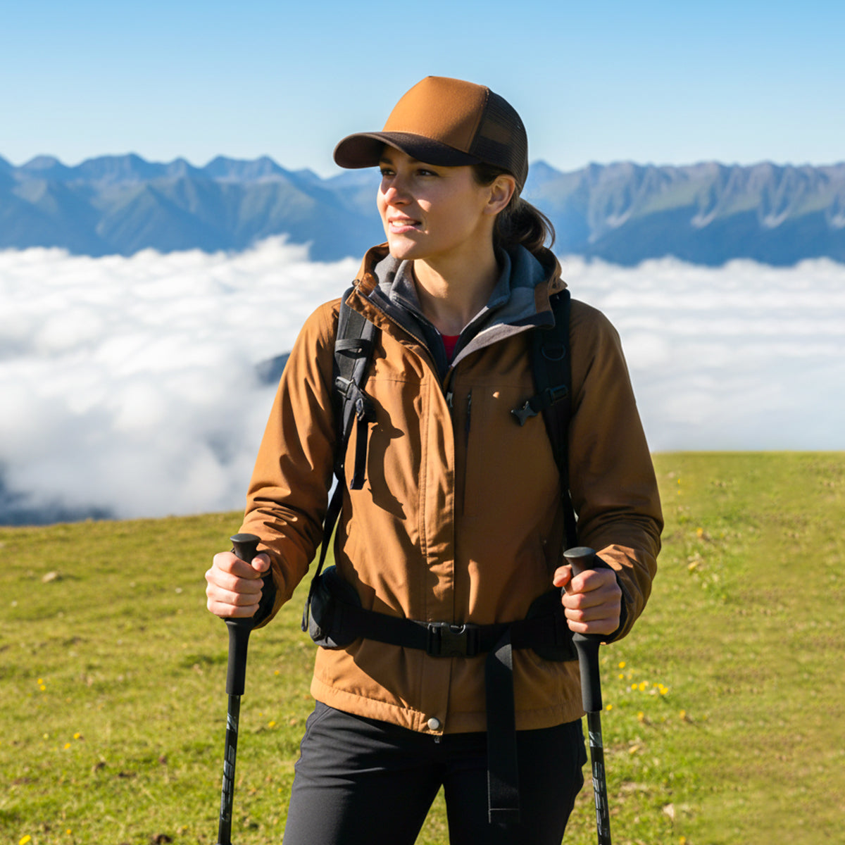 Rangelab Outdoor Mesh Trucker Hat – Breathable Snapback Cap for Hiking, Fishing & Everyday Adventure