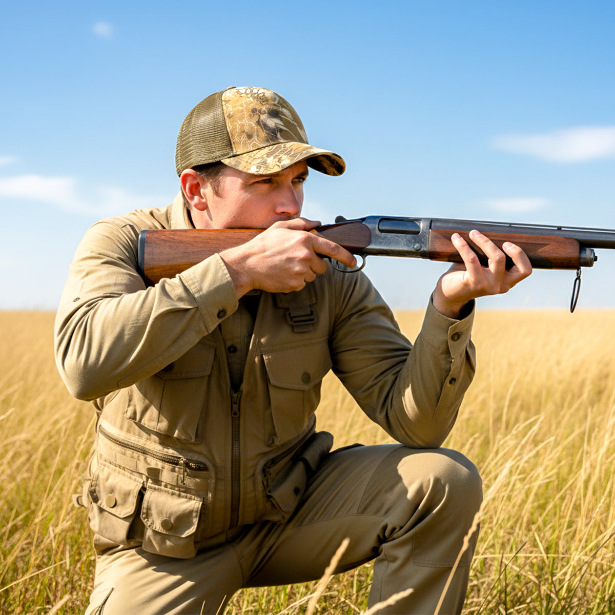 RANGELAB Men’s Camo Hat – Rugged Mesh Trucker Cap for Hunting, Fishing & Outdoor Adventure