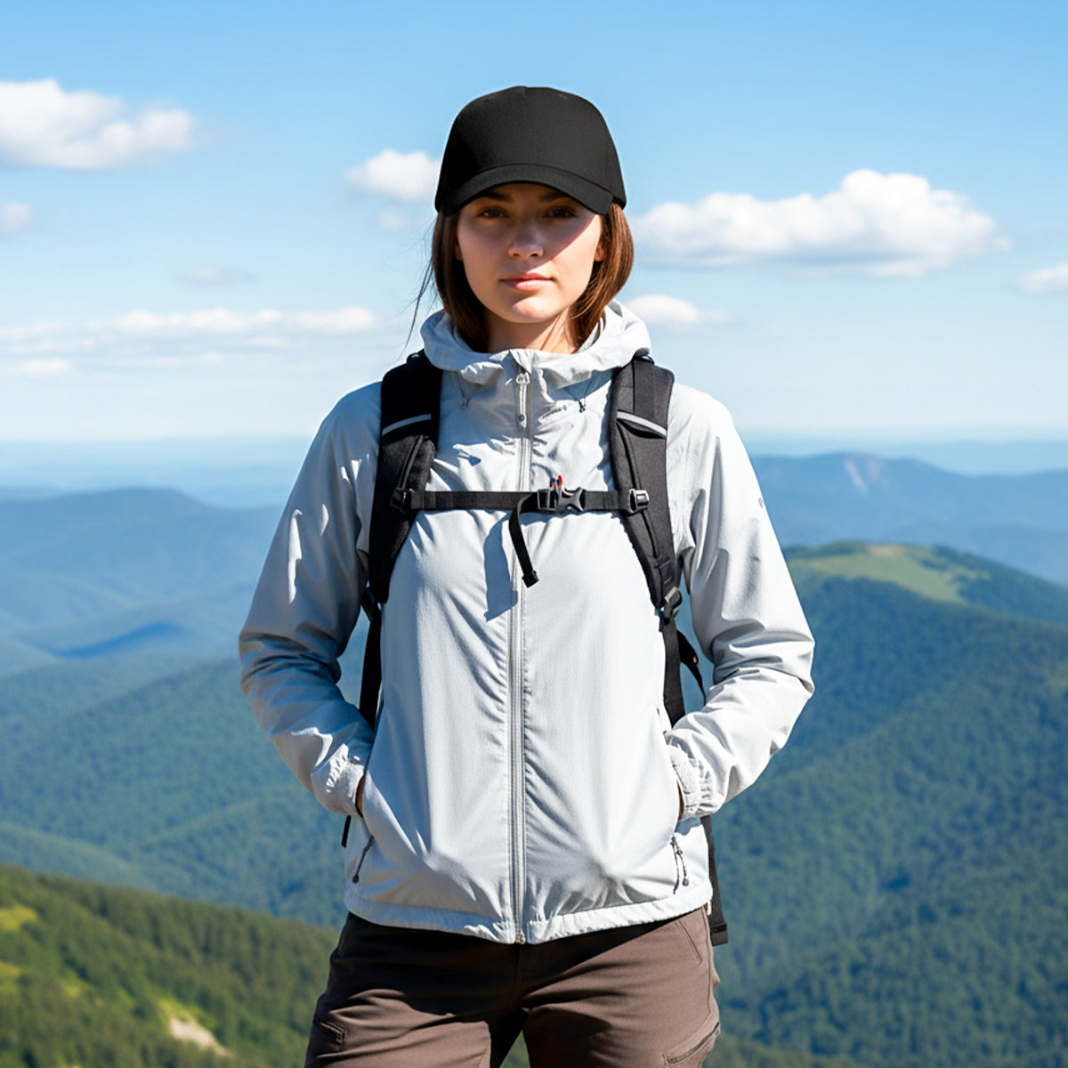 Rangelab Premium Classic Black Baseball Cap – Adjustable Outdoor Sports Hat for Men & Women