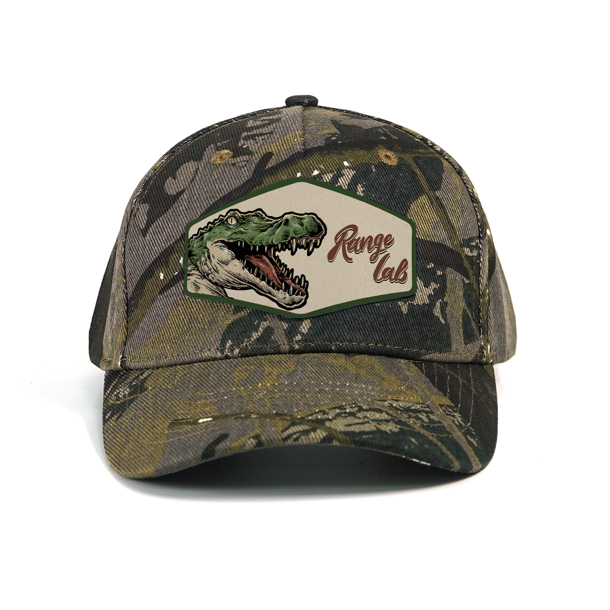RANGELAB Camo Snapback Hat – Outdoor Adventure Baseball Cap with Animal Patch (Tiger, Cheetah, Crocodile)