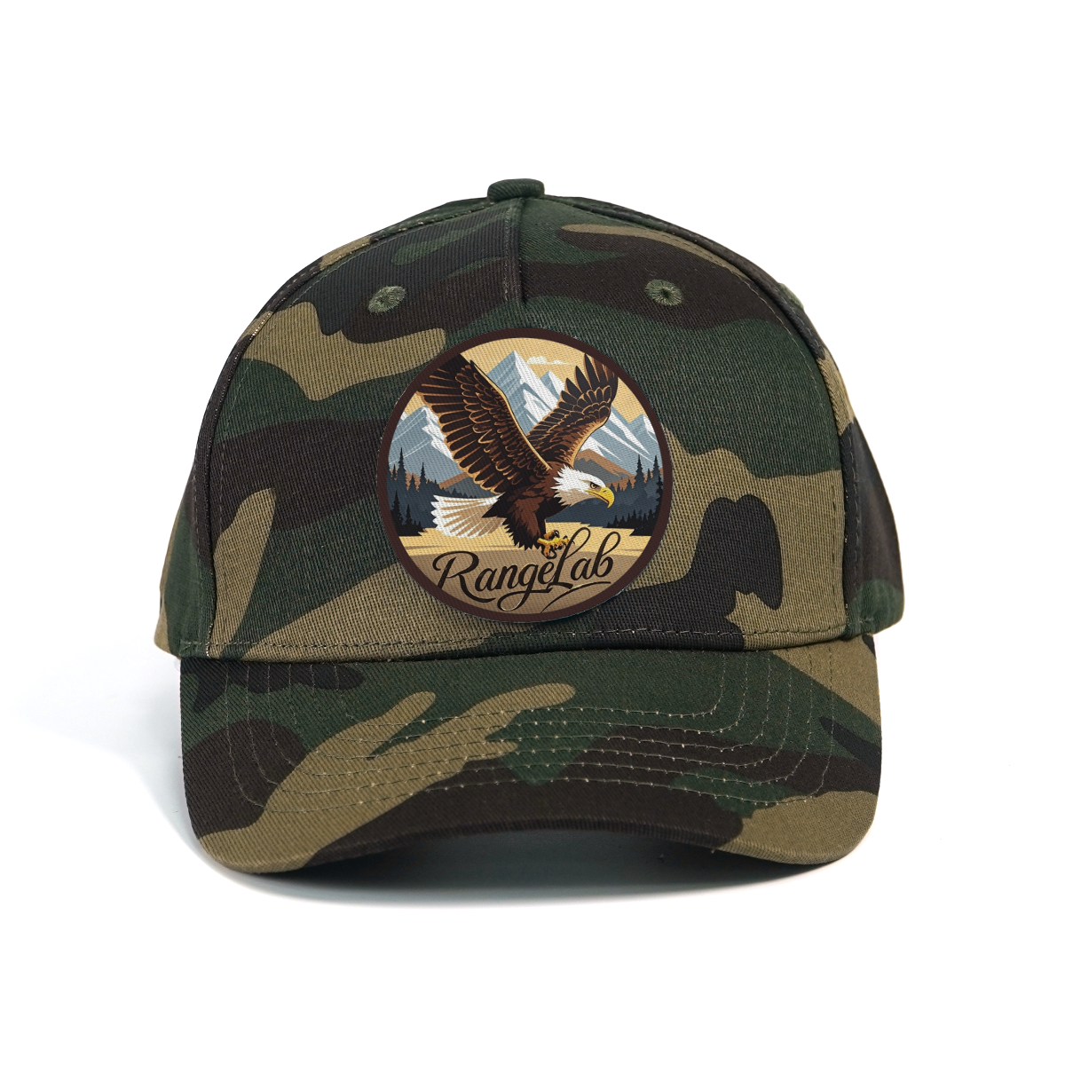 RANGELAB Camo Animal Patch Hat – Adventure-Ready Camouflage Baseball Cap for Men & Women