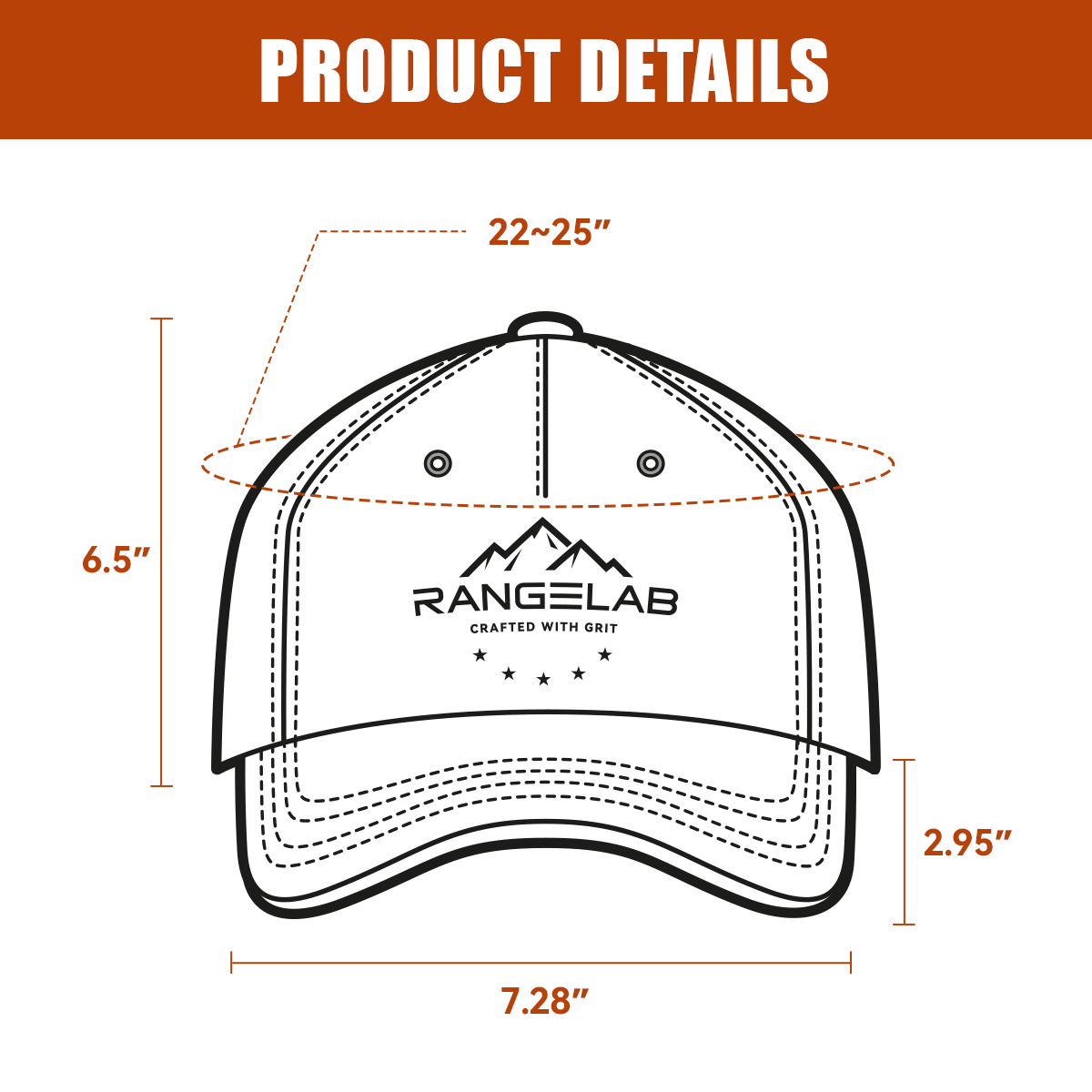 RANGELAB Camo Trucker Hat – Premium Outdoor Snapback Cap for Men & Women | Breathable Mesh Hunting Hat