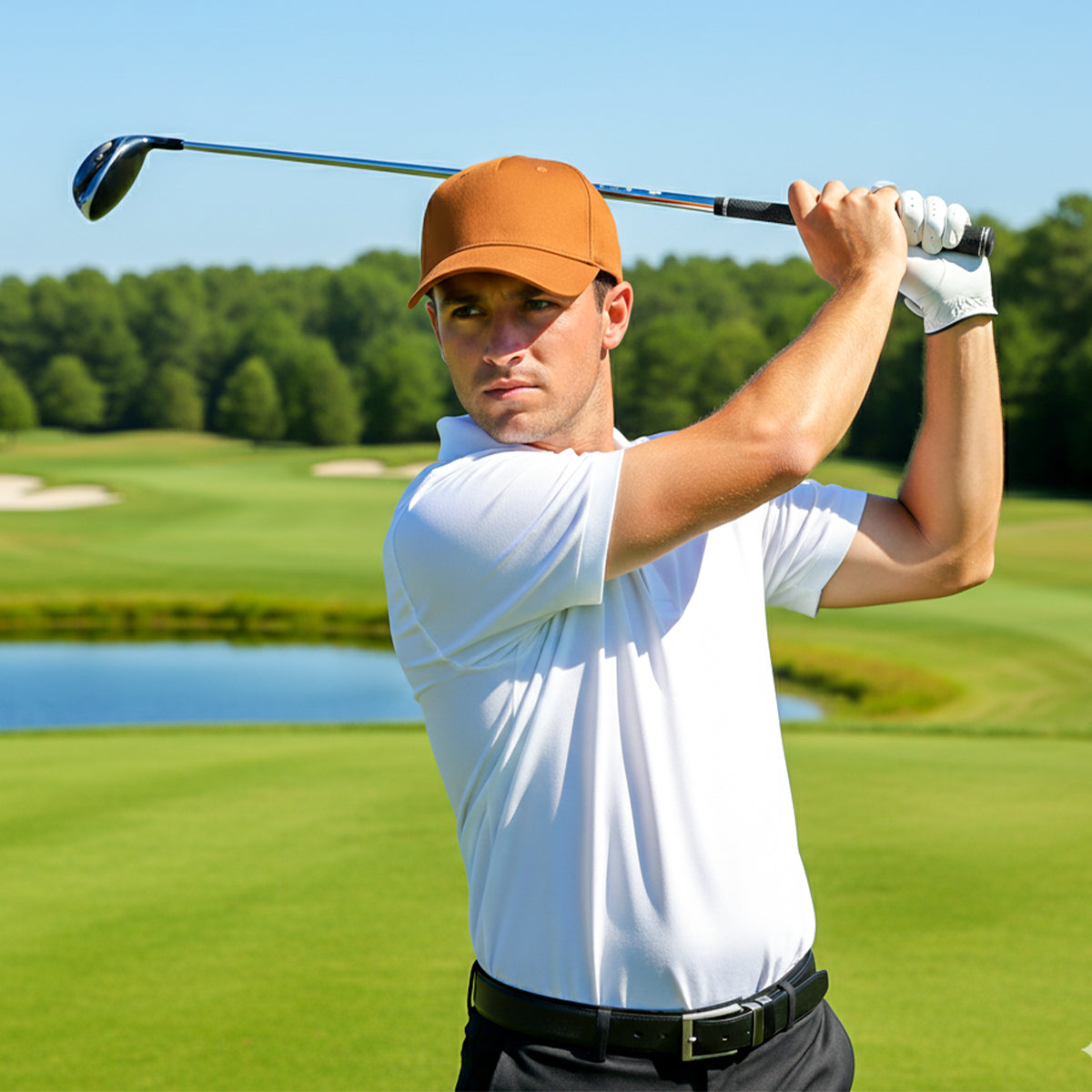 RANGELAB Premium Cotton Baseball Cap – Adjustable Snapback Hat for Men & Women | Lightweight, Breathable Outdoor Sports Cap for Golf, Hiking & Everyday Wear