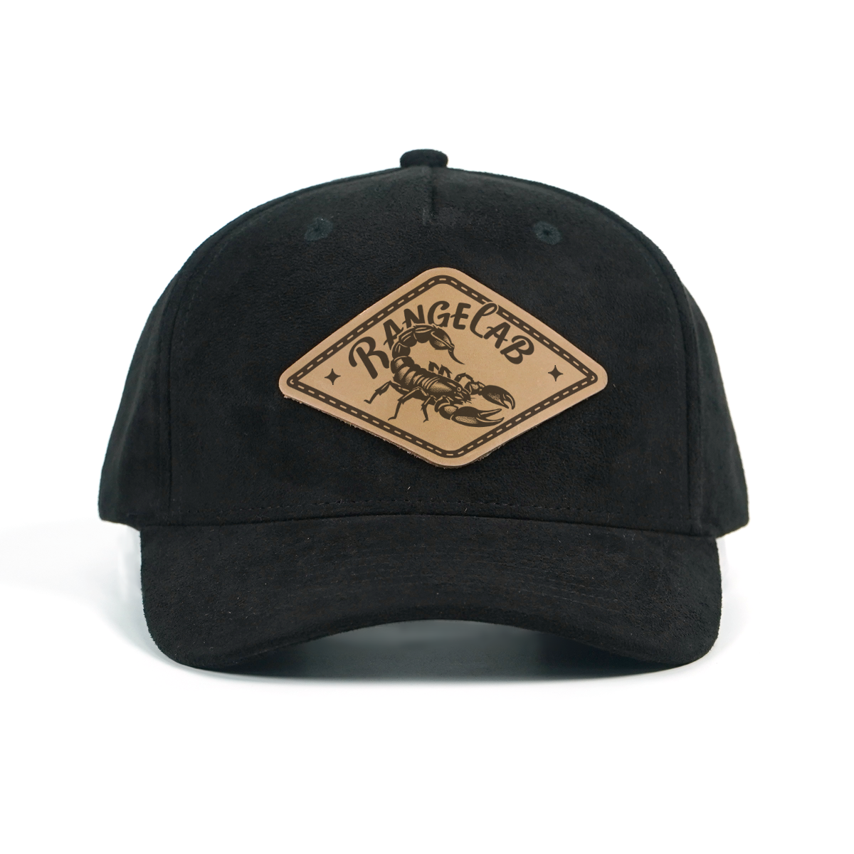 RANGELAB Suede Leather Patch Hat for Men & Women – Adjustable Snapback Baseball Cap, Premium Outdoor Adventure Hat (Snake, Shark, Fish, Scorpion Designs)