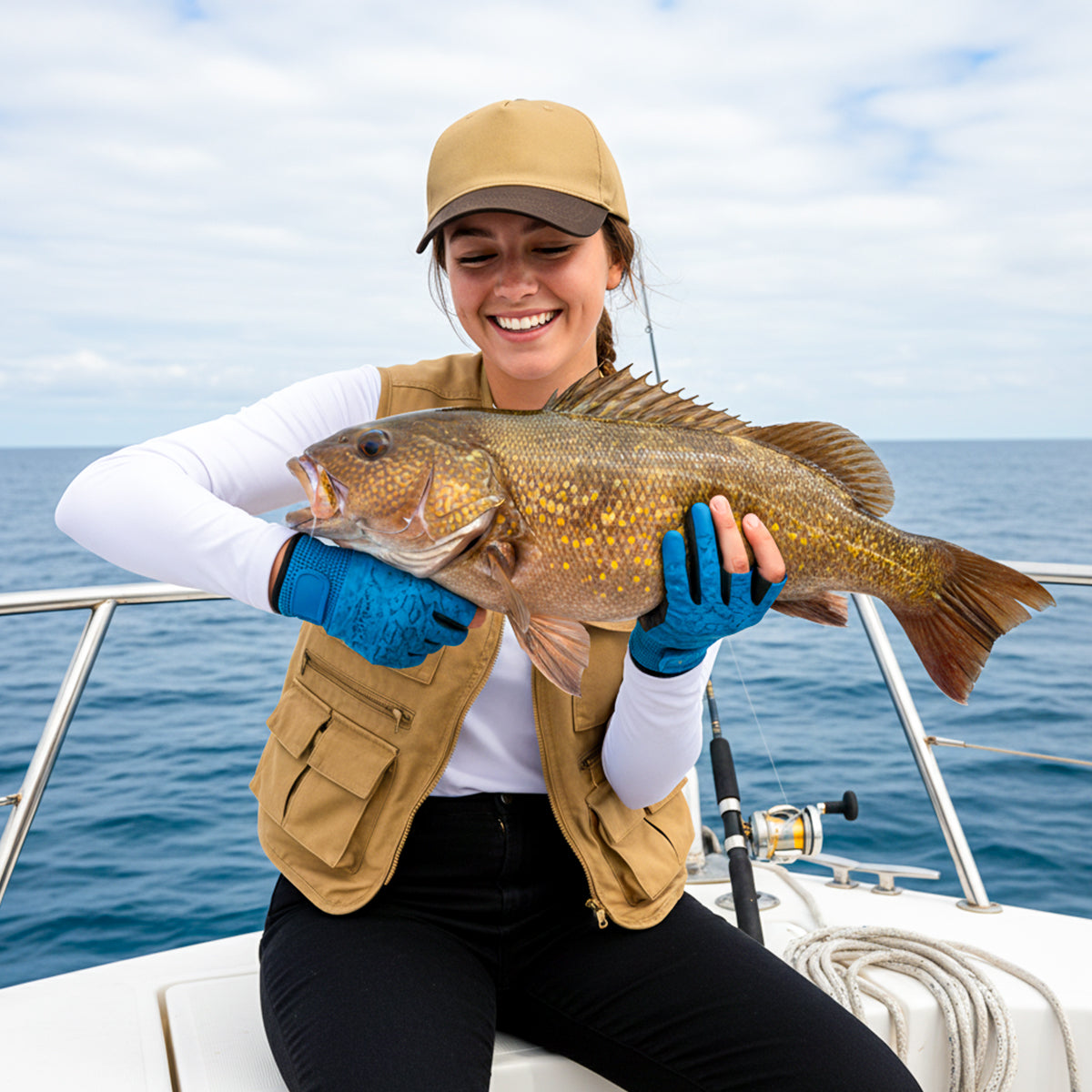 Rangelab Outdoor Canvas Cap – Durable Two-Tone Adjustable Hat for Fishing, Hiking & Everyday Wear