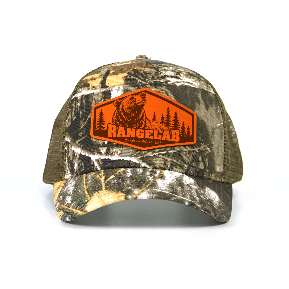 RANGELAB Camo Trucker Hat - Animal Patch, Adjustable Snapback, Breathable Mesh, One Size Fits Most