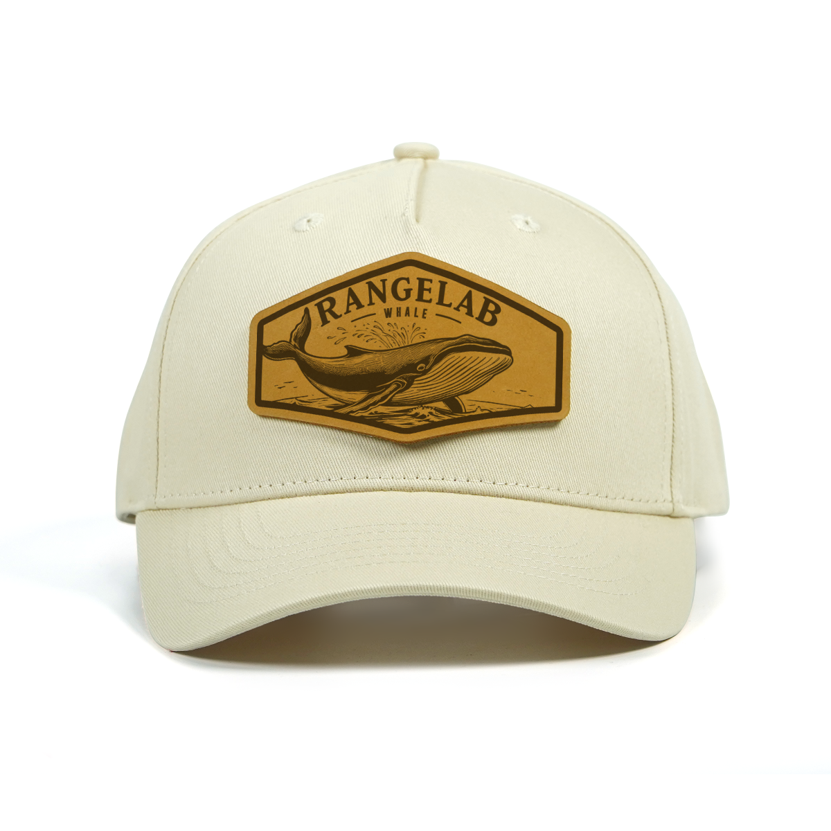 RANGELAB Premium Leather Patch Hat – Handcrafted Adventure Cap for Outdoor Lifestyle (Adjustable Snapback)