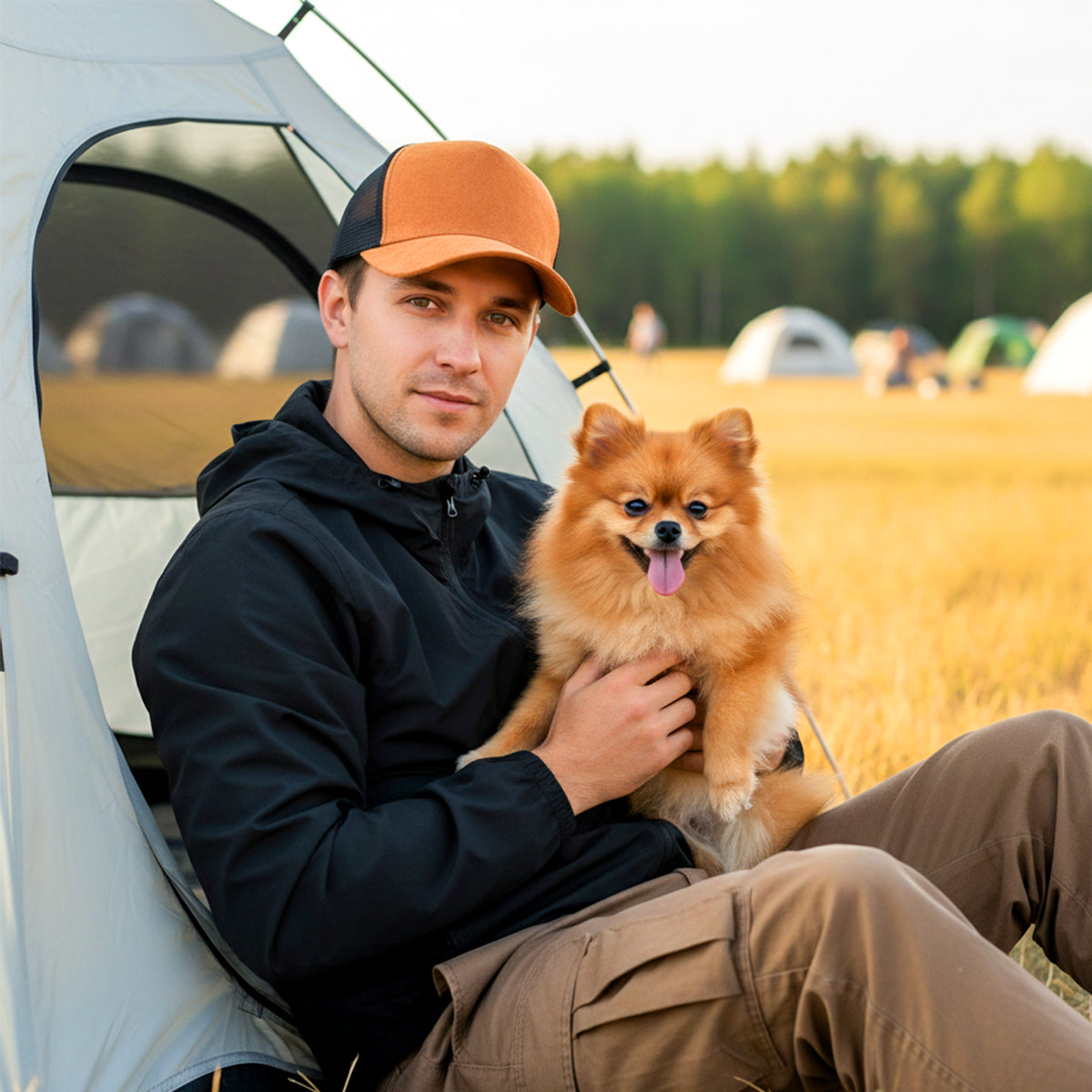 Rangelab Suede-Style Trucker Hat for Men & Women – Breathable Mesh Back, Adjustable Snapback, Outdoor Casual Baseball Cap