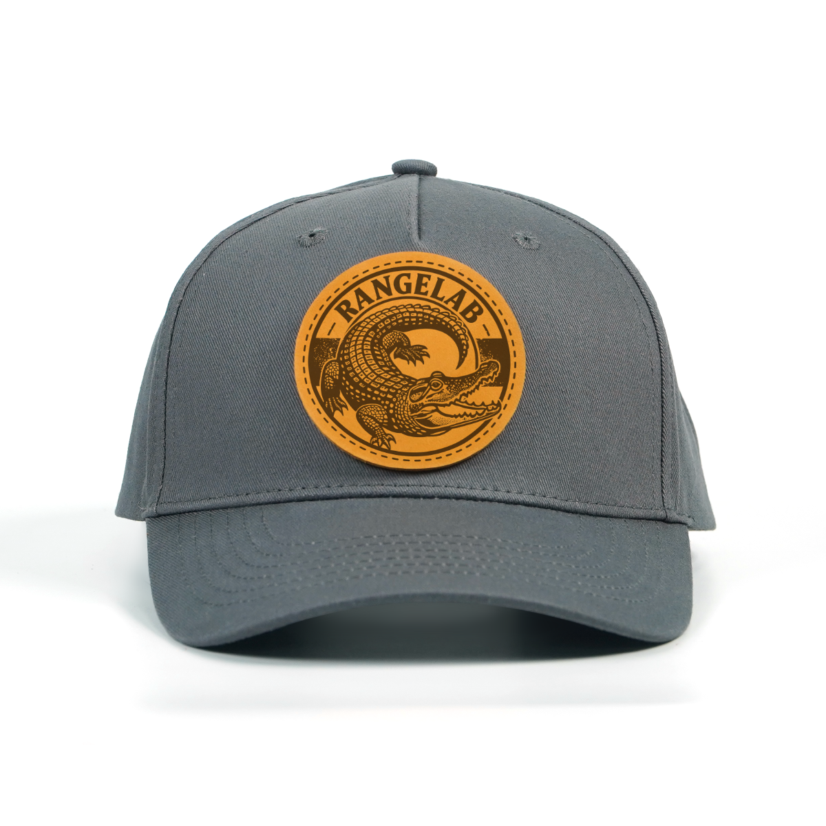 RANGELAB Leather Patch Hat – Premium Snapback Cap for Men & Women | Outdoor Adventure Style, Sea Turtle & Wildlife Collection, Adjustable Fit, Durable Cotton Twill