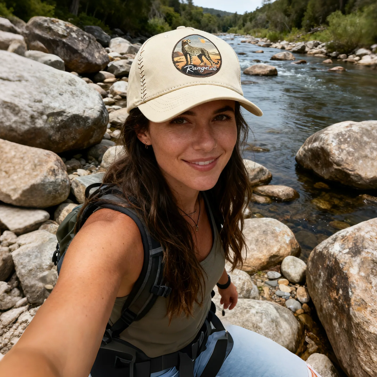 Rangelab Cheetah Spirit Outdoor Hat – Adventure Snapback Cap for Men & Women