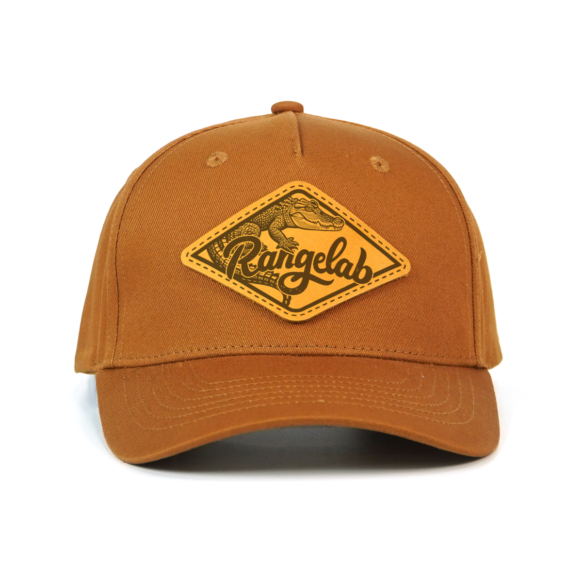 Rangelab Leather Patch Animal Series Hat – Outdoor Adventure Snapback Cap for Men & Women, Adjustable Fit, Durable Canvas Baseball Hat