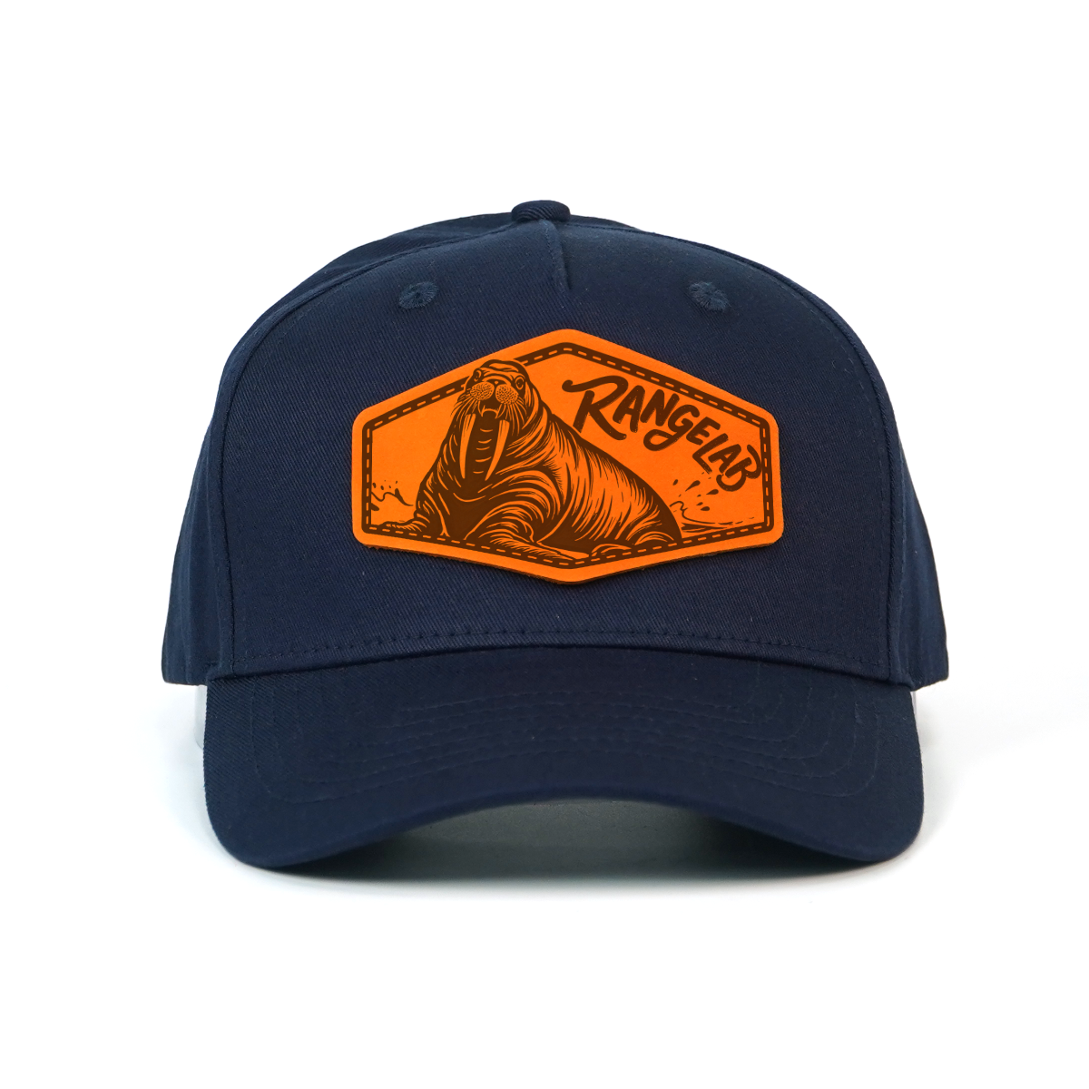 RANGELAB Leather Patch Trucker Hat – Crafted with Grit | Adjustable Snapback Cap for Men & Women | Outdoor Adventure Baseball Hat (Bear / Wolf / Gorilla / Fish / Walrus)