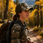 RANGELAB Camo Trucker Hat for Men & Women – Outdoor Mesh Snapback Cap with Eagle, Cheetah & Deer Patches – Adjustable Hunting & Hiking Hat