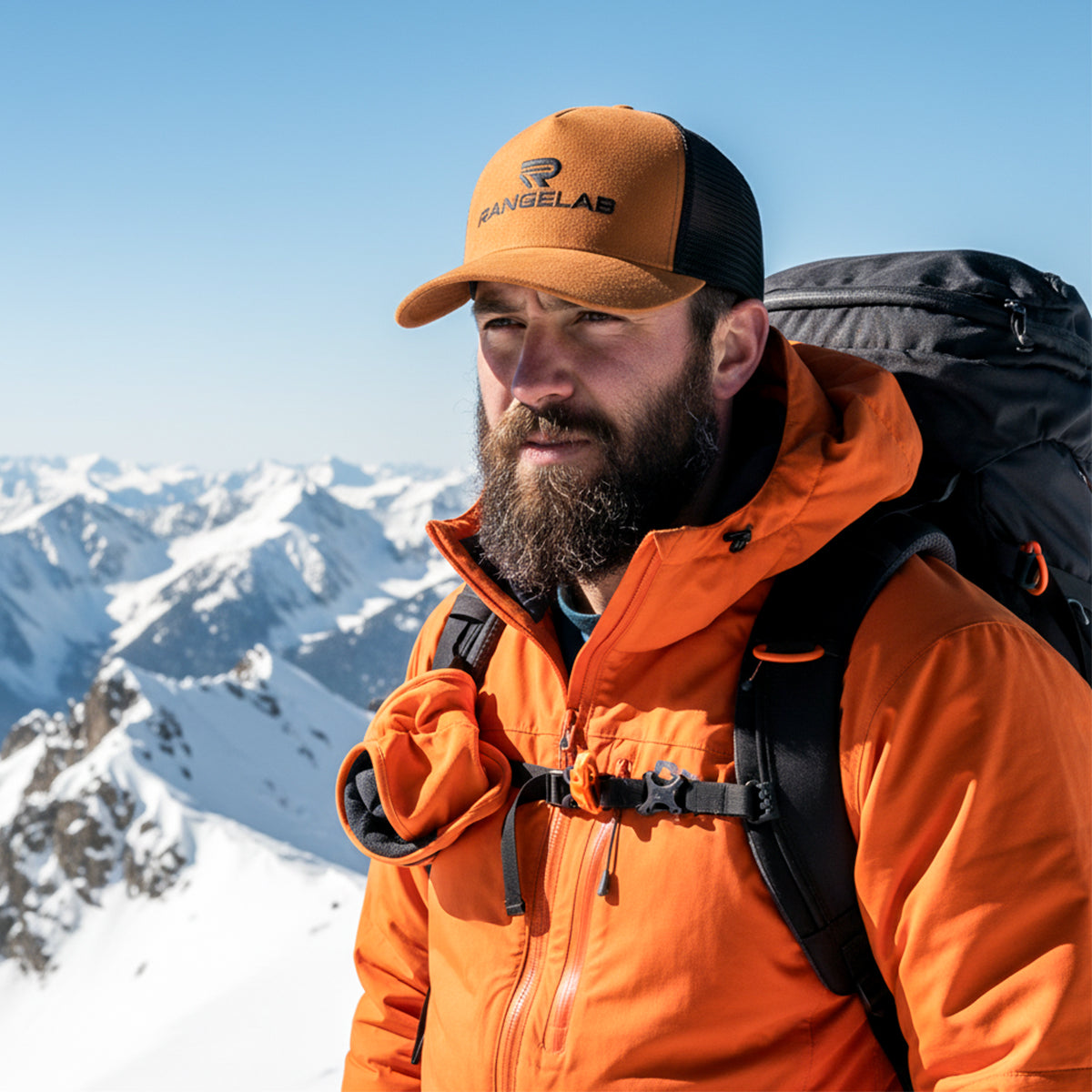 RANGELAB Mountain Trucker Hat – Durable Suede Cap Crafted for the Outdoors