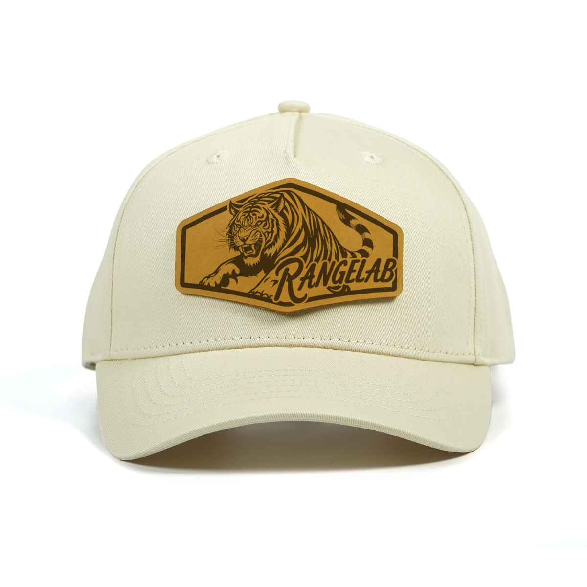 RANGELAB Premium Leather Patch Hat – Handcrafted Adventure Cap for Outdoor Lifestyle (Adjustable Snapback)