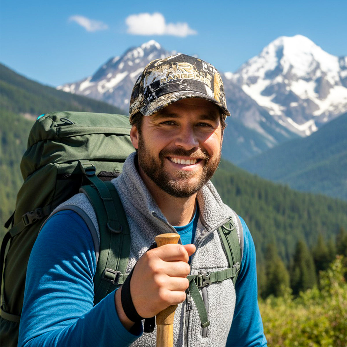 RANGELAB Camo Trucker Hat – Tactical Style Meets Everyday Comfort | Outdoor Adventure Cap for Men & Women