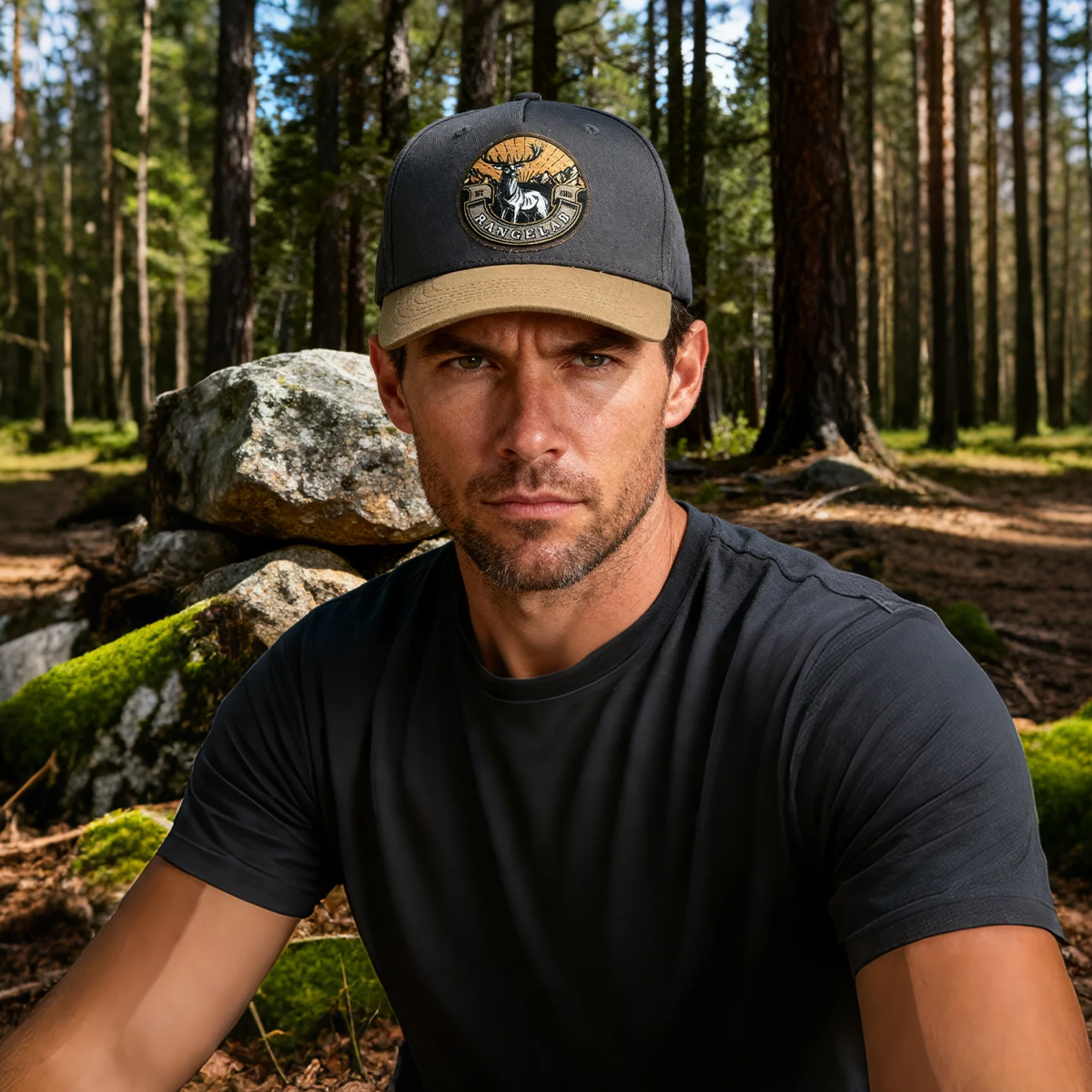 RANGELAB Outdoor Trucker Snapback Hat – Adventure Baseball Cap for Men & Women | Adjustable Two-Tone Design