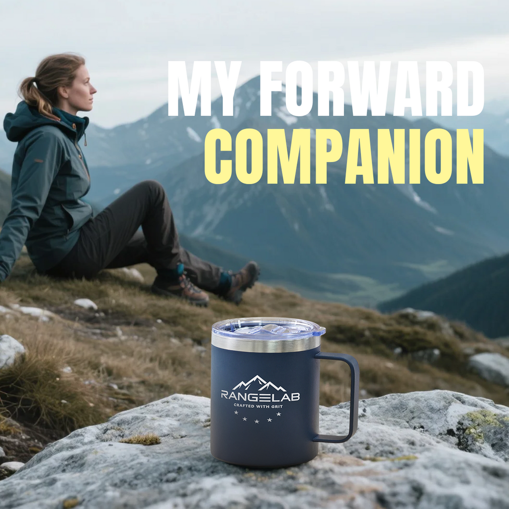 RANGELAB 12oz Stainless Steel Insulated Mug - 304 Food Grade