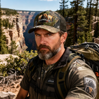 RANGELAB Camo Trucker Hat – Outdoor Mesh Snapback Cap for Men & Women | Adjustable Hunting Hat with Embroidered Leather Patch