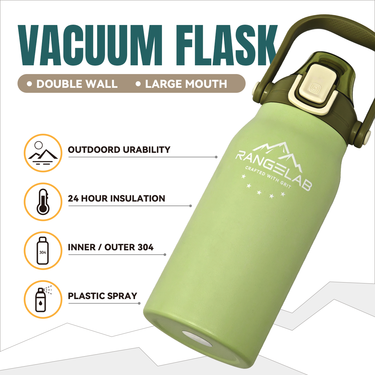 RANGELAB Insulated Water Bottle - 45 oz