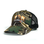 RANGELAB Camo Trucker Hat for Men & Women – Adjustable Mesh Snapback Cap with Lion, Tiger, or Bear Patch – Outdoor Adventure Hunting & Hiking Baseball Hat